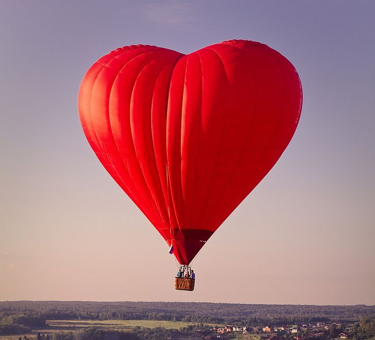 Valentine's hot air balloon ride