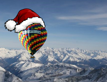 hot air ballooning christmas