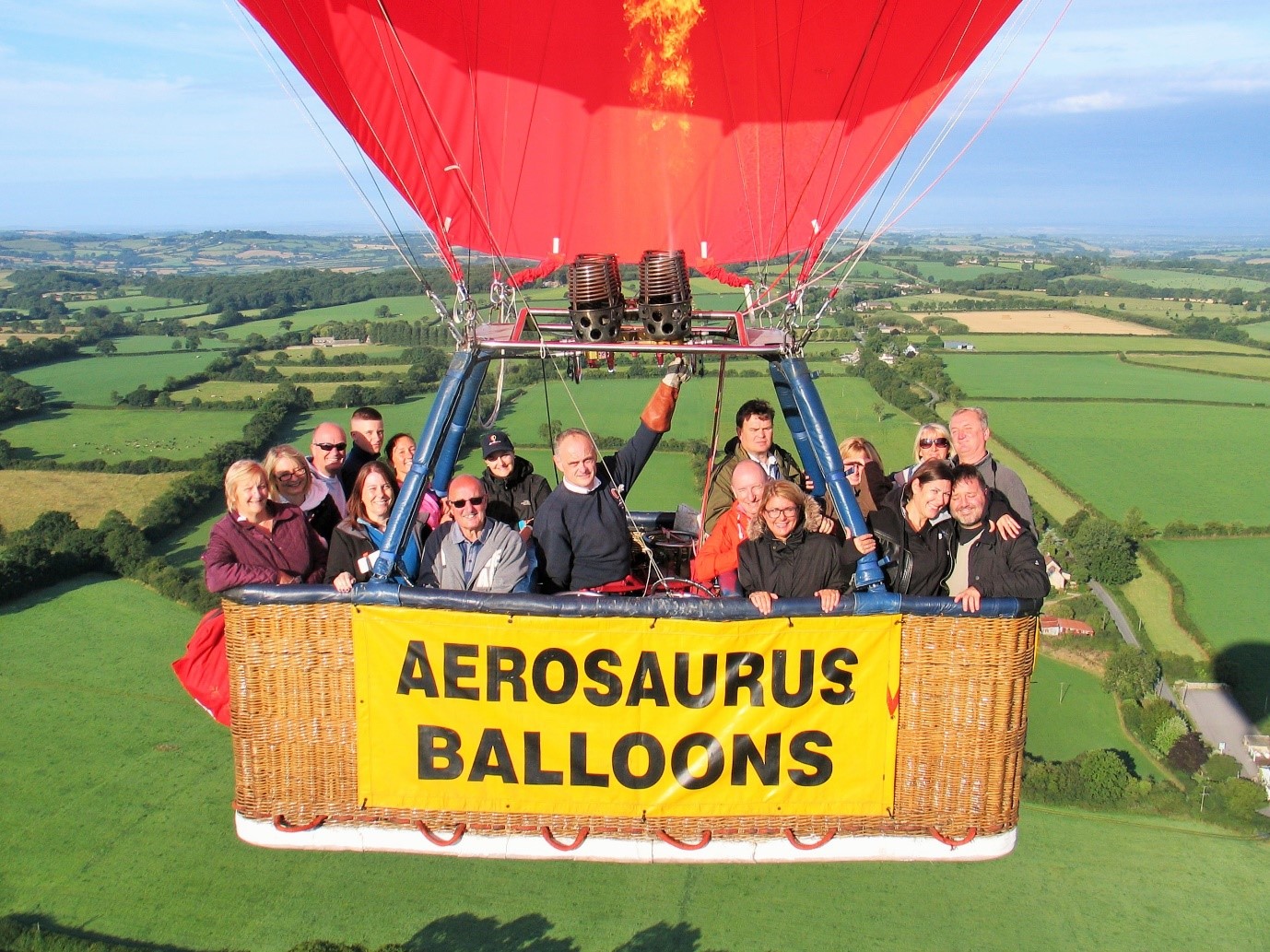 Early Morning Hot Air Balloon Ride in Dorset