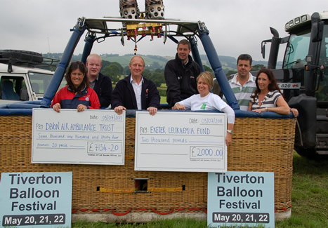 Tiverton Balloon Festival Charity Donations