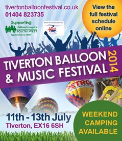 Tiverton Balloon & Music Festival Poster