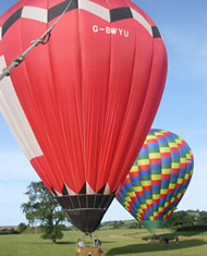 Two Hot Air Balloons