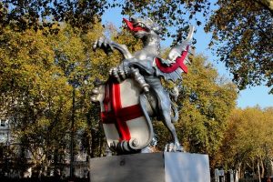 st george dragon statue