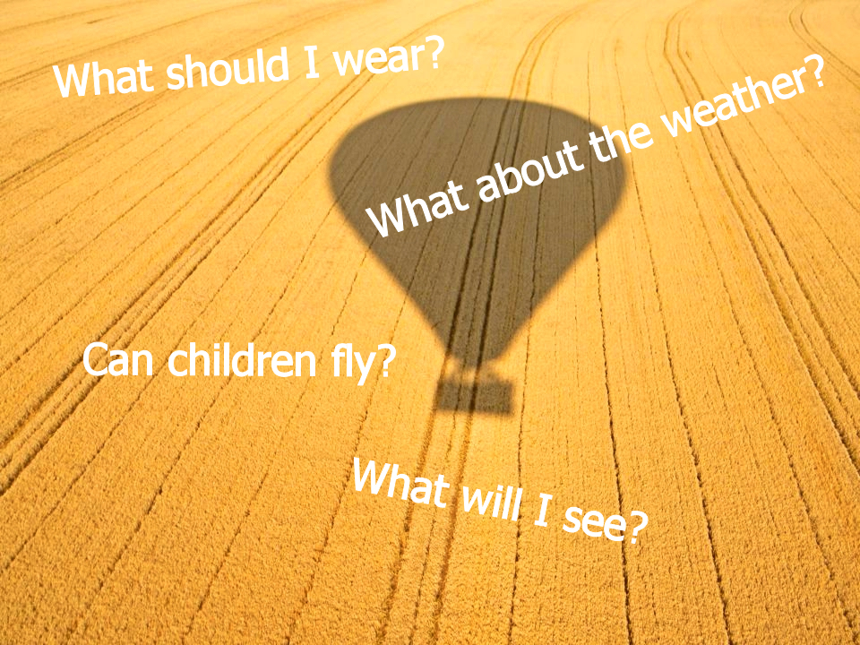 FAQs about hot air ballooning in south west