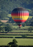 devon hot air balloon ride in summer