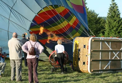 Inflating a hot air balloon - Education Zone