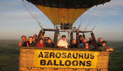 aerosaurus ballon ride in flight