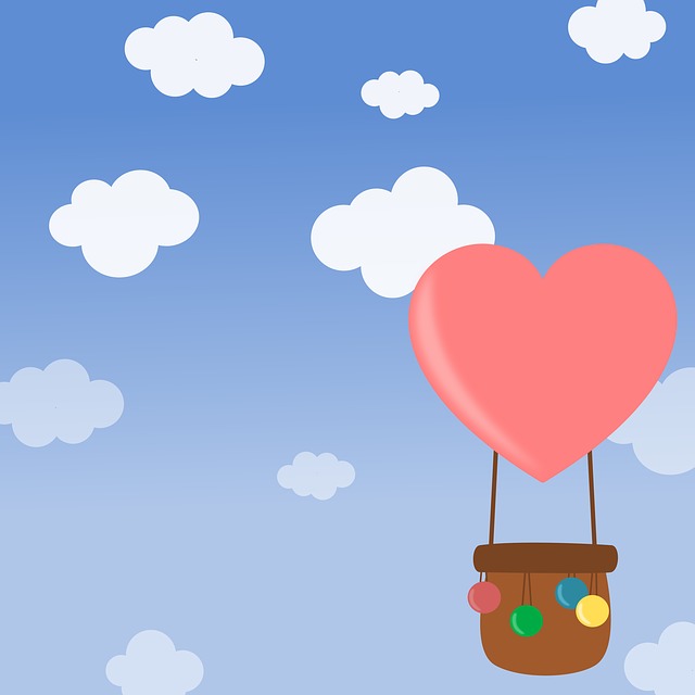 heart hot air balloon ride