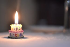 happy birthday candle