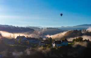 Fribourg valentines day balloon flight