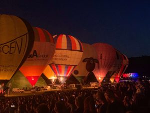 Hot Air Balloon Night Glow